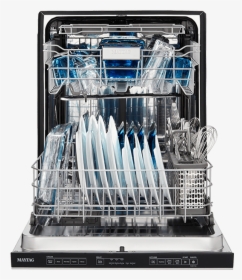 Top Control Dishwasher With Open Door - Maytag Dishwasher Mdb8989shz Reviews, HD Png Download, Transparent PNG