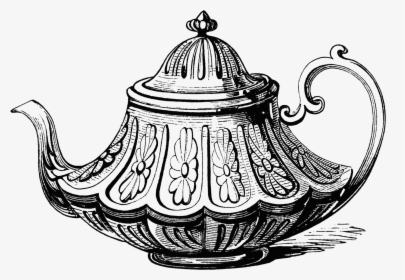 Dishes Clipart Tea Plate - Ornate Teapot, HD Png Download, Transparent PNG