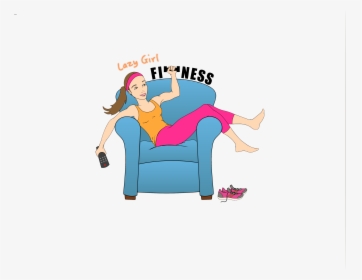 Couch - Lazy Girl Png, Transparent Png, Transparent PNG