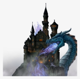 Transparent Dragon And Castle Clipart - Castle For Fairytale Dragon, HD Png Download, Transparent PNG