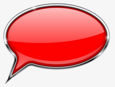 Speech Balloon Png Free Images - Empty Red Speech Balloon, Transparent Png, Transparent PNG