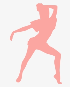 Pink Dancing Girl - Silhouette, HD Png Download, Transparent PNG