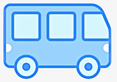 Bus Blue Icon, HD Png Download, Transparent PNG