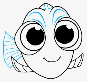How To Draw Baby Dory From Finding Dory - Baby Dory Drawing Easy, HD Png Download, Transparent PNG
