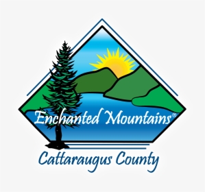 Enchanted Mountains Logo With Glow - Cattaraugus County, New York, HD Png Download, Transparent PNG