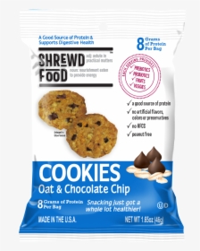 Oat & Chocolate Chip Cookies - Chocolate Chip Cookie, HD Png Download, Transparent PNG