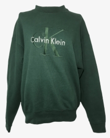 Forest Green Long Sleeve Crewneck Sweatshirt By Calvin, HD Png Download, Transparent PNG
