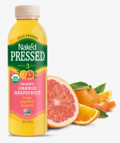 Naked Pressed Organic Valencia Orange Juice - Naked Organic Orange Grapefruit, HD Png Download, Transparent PNG