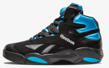 Reebok Shaq Attaq 13 Shoes Black / Azure V55083 , Png - 2000 Reebok Basketball Shoes, Transparent Png, Transparent PNG
