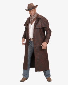 Cowboy Png - Cowboy Trench Coat Mens, Transparent Png, Transparent PNG