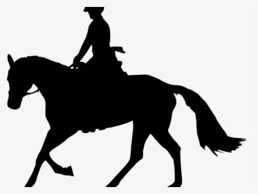 Horse Riding Clipart Transparent - Horse Silhouette Transparent Background, HD Png Download, Transparent PNG