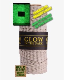 Glow In The Dark 1 Mm Hemp Twine - Glow In The Dark Macrame, HD Png Download, Transparent PNG
