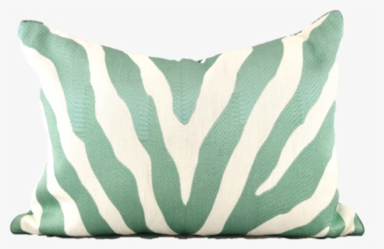 Zebra Print Lumbar In Aqua - Cushion, HD Png Download, Transparent PNG