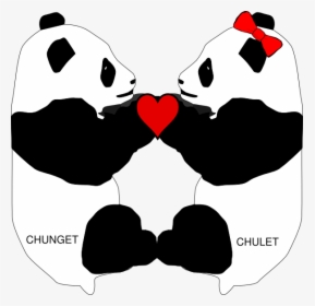 Panda Love Clipart, HD Png Download, Transparent PNG