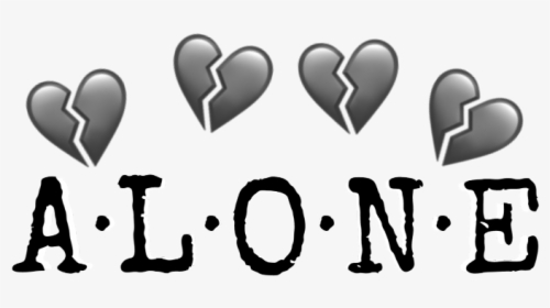 #alone #heart #sorry #imalone #sad #foreveralone #4everalone - Asmi, HD Png Download, Transparent PNG
