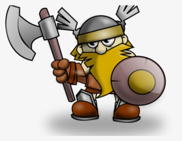Warrior Viking Cartoon Png, Transparent Png, Transparent PNG