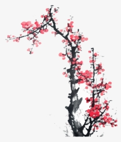 1st Gen Tet - Chinese Plum Blossom Painting Png, Transparent Png, Transparent PNG
