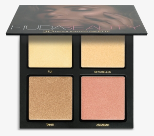 3d Highlighter Palette Golden Sands, Golden Sands, - Palette Highlighter Huda Beauty, HD Png Download, Transparent PNG