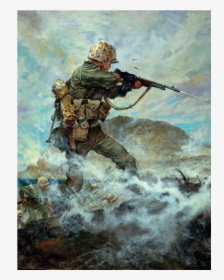 Battle Of Iwo Jima Art, HD Png Download, Transparent PNG