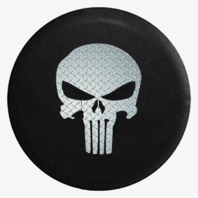 Brushed Steel Diamond Plate American Patriot Punisher - Punisher Skull, HD Png Download, Transparent PNG