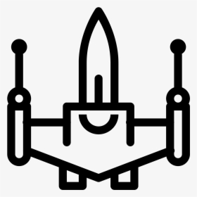 This Looks Like A Space Ship - Space Fighter Icon Transparent, HD Png Download, Transparent PNG