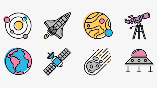 Space Icon Collection On Behance , Png Download, Transparent Png, Transparent PNG