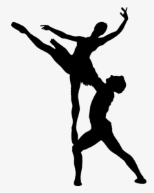 6360 Free Clipart Dancing Couple Silhouette Public - Silhouette Ballet Dancers Png, Transparent Png, Transparent PNG