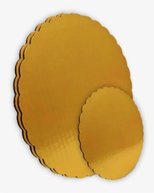Gold Met Pet Cake Circles With Scalloped Edge And Single - Circle, HD Png Download, Transparent PNG
