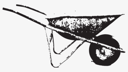 White Wheelbarrow, HD Png Download, Transparent PNG