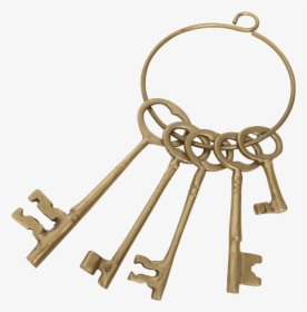 Png Ring Of Skeleton Keys Clip Free - Vintage Key Ring Png, Transparent Png, Transparent PNG