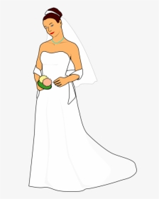 Bride 1 - Bride Silhouette Clip Art, HD Png Download, Transparent PNG
