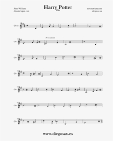 Partitura De Para Oboe Hedwig S Theme - Partitura Harry Potter Piano, HD Png Download, Transparent PNG
