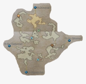 Final Fantasy Xii Giza Plataeu Dry Map - Giza Plains Map, HD Png Download, Transparent PNG