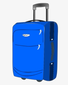Blue,hand Luggage,electric Blue - Luggage Clip Art, HD Png Download, Transparent PNG