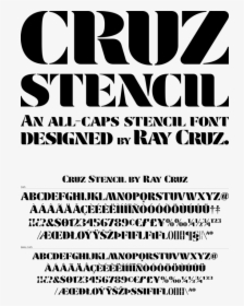 Cruz Stencil K Billboard Billboard - Poster, HD Png Download, Transparent PNG