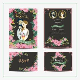 Transparent Wedding Card Designs Vector Png - Wedding, Png Download, Transparent PNG