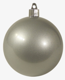 Single Silver Christmas Ball Png File - Silver Christmas Tree Ball Png, Transparent Png, Transparent PNG
