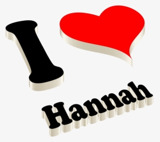 Hannah Heart Name Transparent Png - Portable Network Graphics, Png Download, Transparent PNG