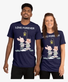 Love Forever Soft Triblend Crew Neck T Shirt With Piggy - Story Teller Camera Shirt, HD Png Download, Transparent PNG