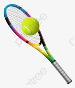 Tennis Ball Clipart Clear Background - Tennis Racket And Ball Transparent Background, HD Png Download, Transparent PNG