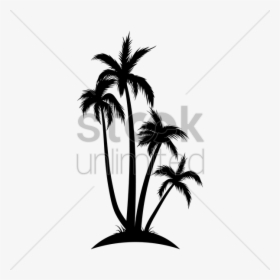 Silhouette Of Coconut Tree Vector Image - Perfume, HD Png Download, Transparent PNG
