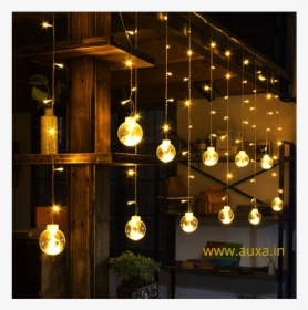 Wish Ball Led Curtain - Diwali Curtain String Lights, HD Png Download, Transparent PNG