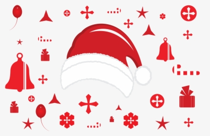 Christmas And New Year Background Icons Set - Vector Graphics, HD Png Download, Transparent PNG