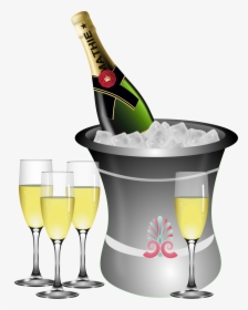 Transparent Champagne Bottle Png - Celebration Clip Art Champagne, Png Download, Transparent PNG
