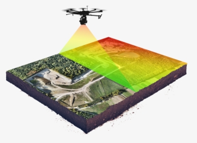 Lidar Light Rays On Ground Illustration - Drone Lidar, HD Png Download, Transparent PNG