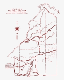 Old Map Of Roswell Ga, HD Png Download, Transparent PNG