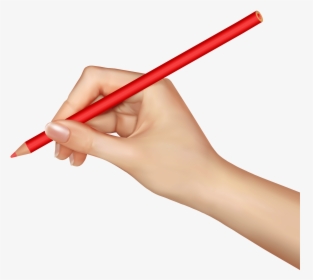 Pencil In Hand Clipart - Hand Holding Pencil Png, Transparent Png, Transparent PNG