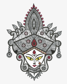 Premium Vector  Illustration of goddess durga face icon happy durga puja  subh navratri