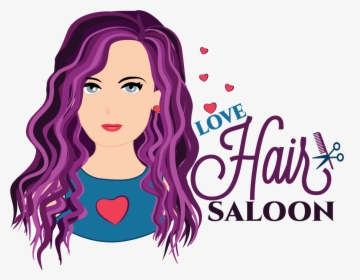 Lady Love Hair Saloon Logo - Saloon Logo For Ladies, HD Png Download, Transparent PNG