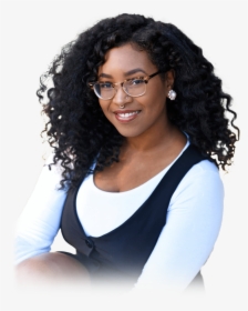 African American Girls Styling And Playing With A Black - Black Girls With Glasses, HD Png Download, Transparent PNG